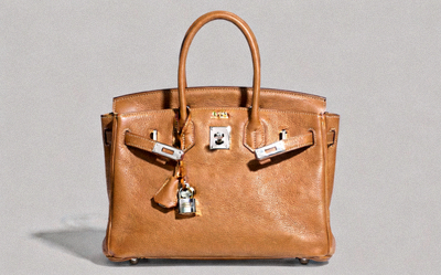 爱马仕Birkin 30手提包，金棕色Swift皮革，银色五金配件