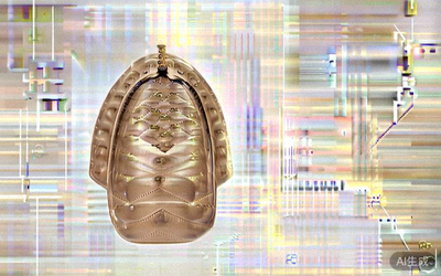 Designer-inspired crossbody bag in beige with chain strap and quilted pattern