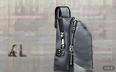 Men's minimalist gray sling bag with compact design and multiple zippered compartments