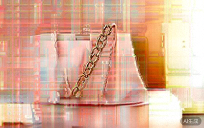 Spring Mini Bucket Bag in soft pastel pink leather with a delicate gold chain strap