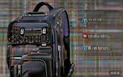 Urban Tech Backpack in black color with multiple compartments and laptop sleeve