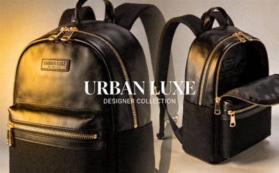 Luxury designer backpacks in sleek leather and nylon blends for urban travel